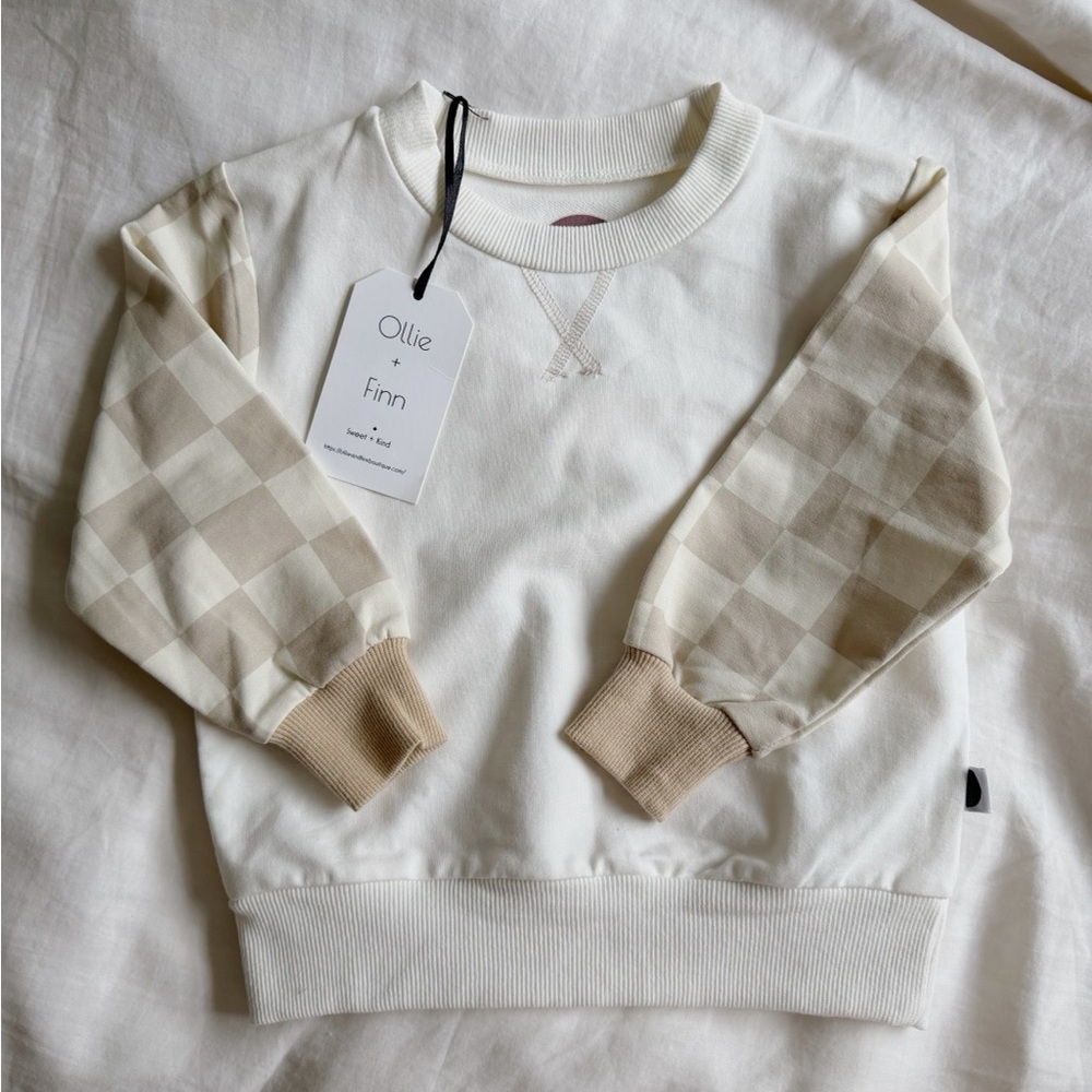 Ollie + Finn Plaid Sleeves Shirt